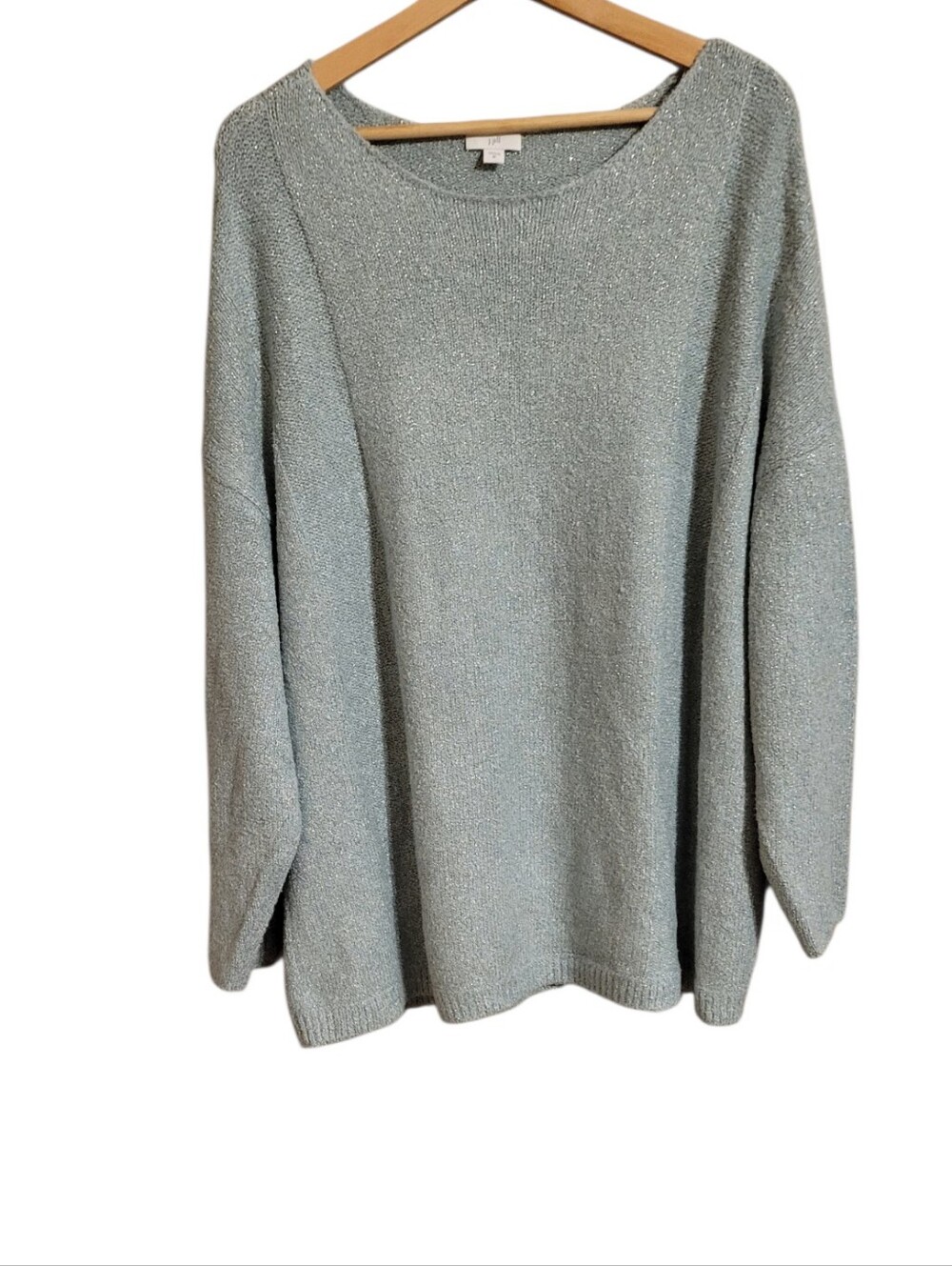 J Jill Blue Metallic Sweater